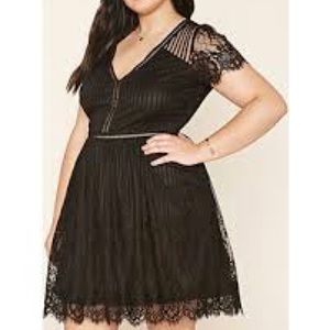 Black Eyelette Lace from forever 21+